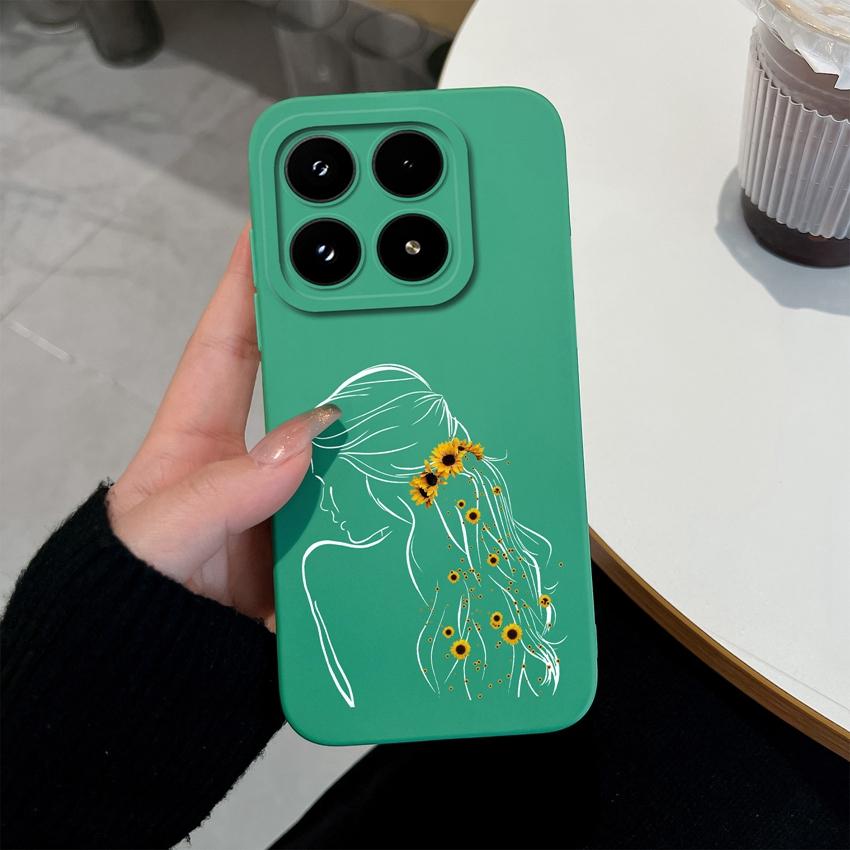 Модный силиконовый чехол для телефона для Xiaomi 17 14 14T 15 15T Pro Poco C71 C75 M7 M8 F7 F8 Премиальный противоскользящий прочный корпус для Xiaomi Capa