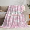 G-Gossip Girl Youth Throw Kid-Friendly Flannel Throw Blanket Soft Warm Anti-Static Washable All Season
