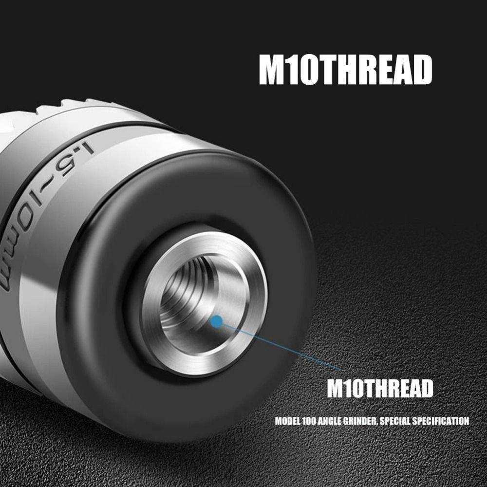 Резьбовой патрон с ключом Патрон для электродрели 1,5-10 мм Адаптер для преобразования дрели Инструмент для деревообработки