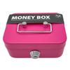 Money Safe Box Lockable Cash Box With Key,Portable Piggy Box Made Of Metal Small Security Lock Box Sturdy Coin Boxes For Kids