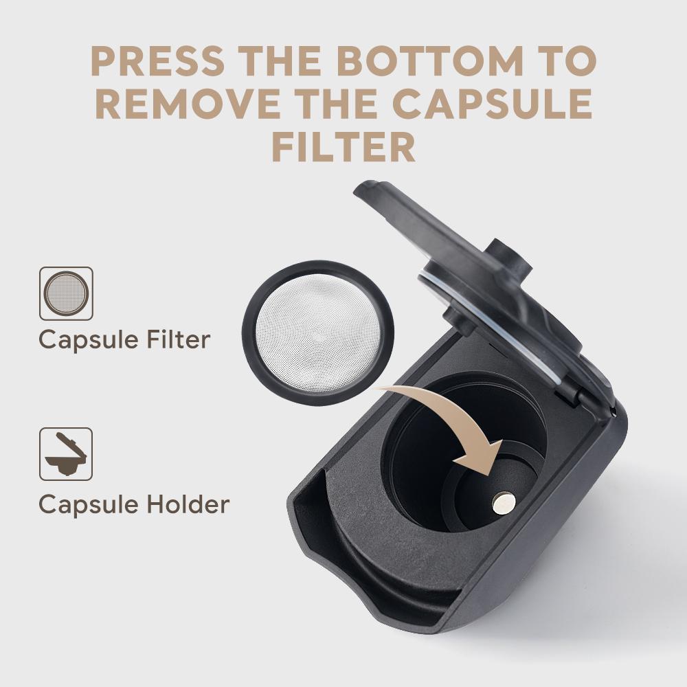Reusable Refillable Coffee Adapter Powder Dish Cup Compatible with Dolce Gusto Lumio EDG325 Coffee Machine Drawer Holder