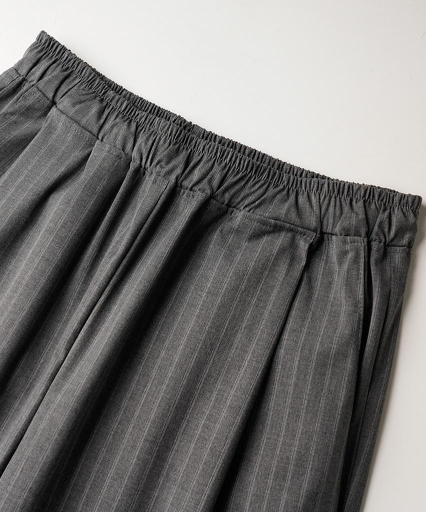 JEMUT Noah Double Stripe Banding Slacks Gray Nslp2645