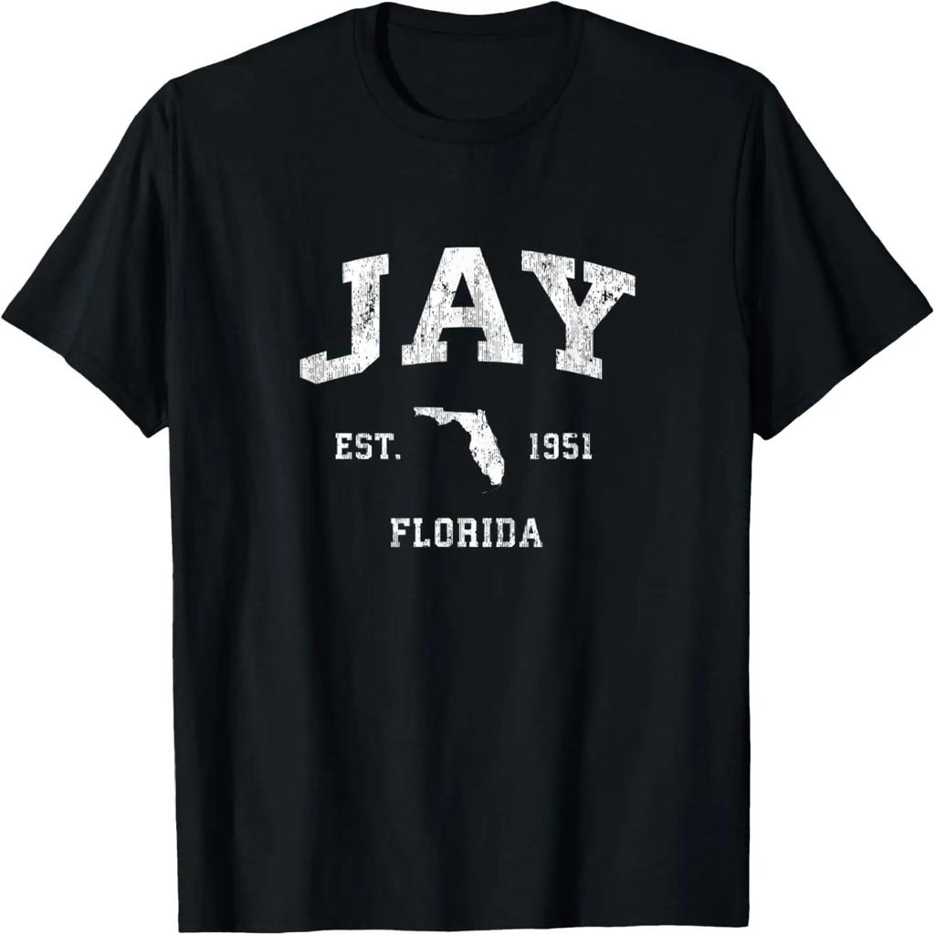 Футболка с винтажным спортивным дизайном Jay Florida FL