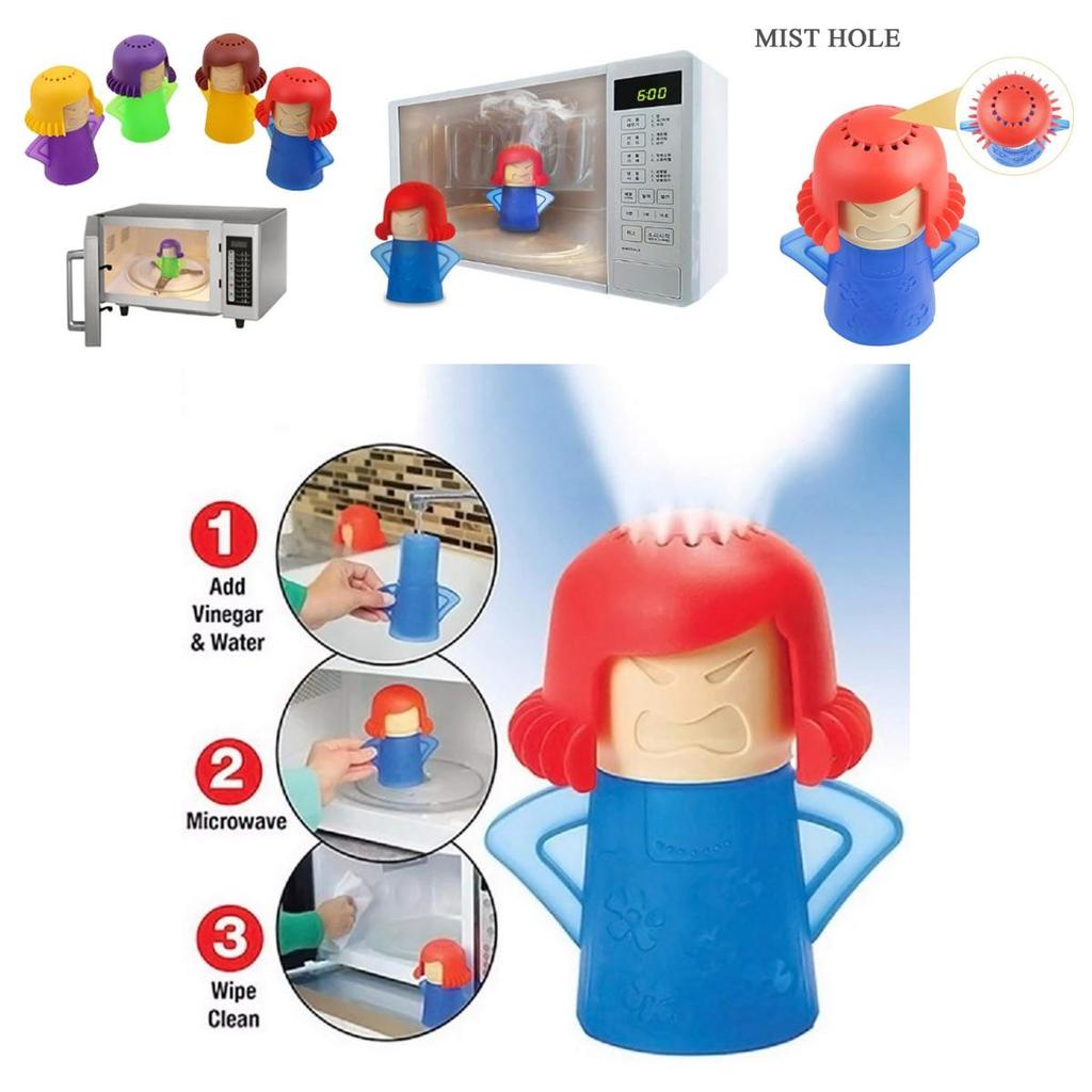 Angry Mama Microwave Cleaner Chemical-free Durable Food Grade Plastic