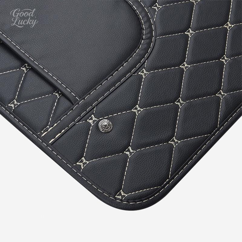 CQJ1 PU Leather Protector Pad Anti Kick Pad Scratch Mat For Mercedes Benz A C E S G Class GLC CLE CLA GLB GLS W177 W205 W213W222 AMG