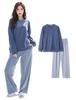 Room Long Warm New Dolaron [Beatgos] Одежда, Домашняя одежда, Пижамы, Женская, Осень, Зима, Рукава, Комплектация, Материал, (505 Синий, 2XL)