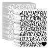 1.5-inch Alphanumeric Sticker Handwritten Waterproof Vinyl Festive Party Decorative Letter Stickers