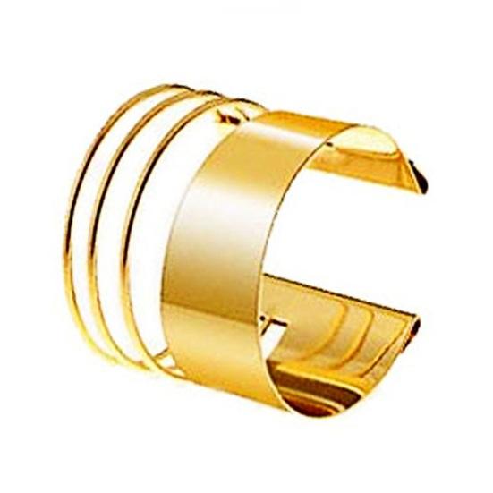 Модный многослойный полый дизайн, браслет в стиле панк, металлический браслет с открытием, регулируемый женский браслет, ювелирное изделие, подарок