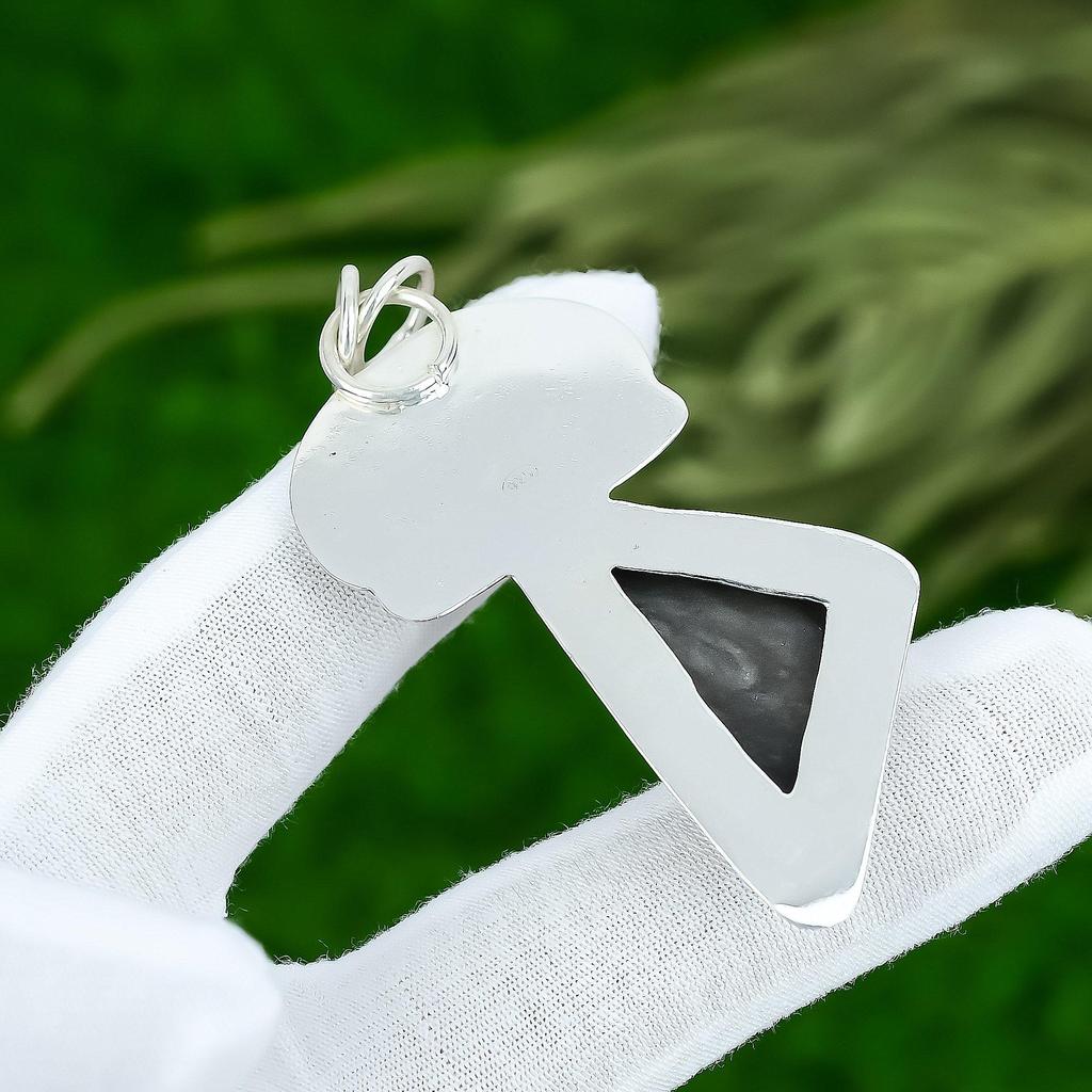 Friendship Day Sale Natural Silver Sheen Obsidian New Pendant Jewelry 925 Silver