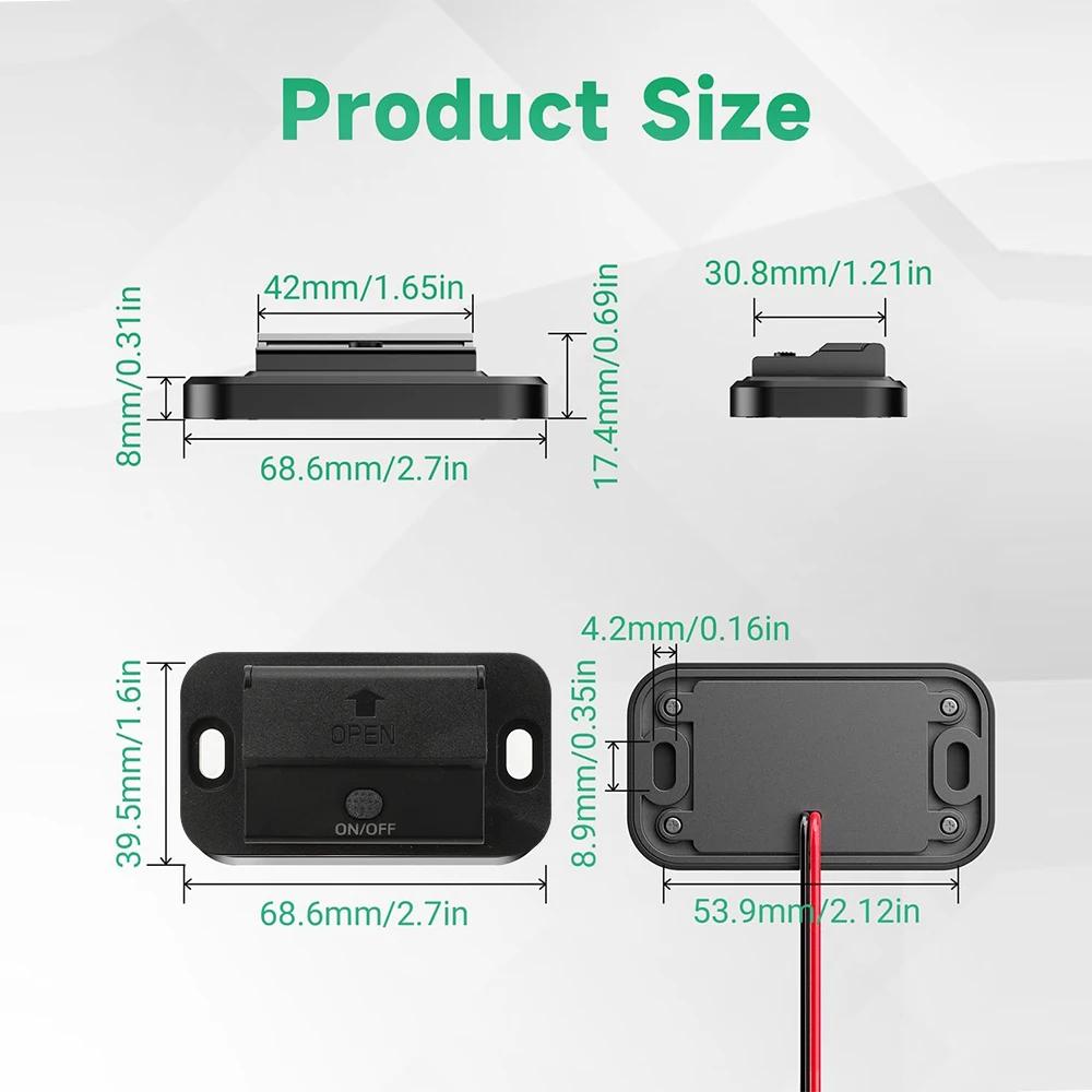 12V RV Type C USB Outlet with Power Switch 36W QC3.0 USB 55W PD Type C Quick Charge Socket with Waterproof Cover for Motorcycle