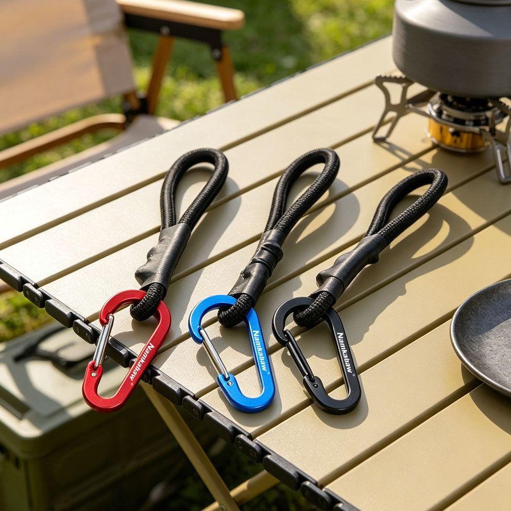 2pcs with Carabiner Elastic Wind Rope Cord Hook Multicolors Outdoor Tool For DIY Accessories
