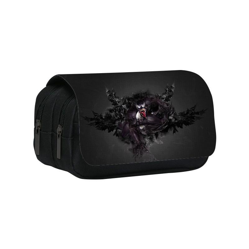 Marvel Venom Print Double Layer Stationery Storage Bag For Middle School Students