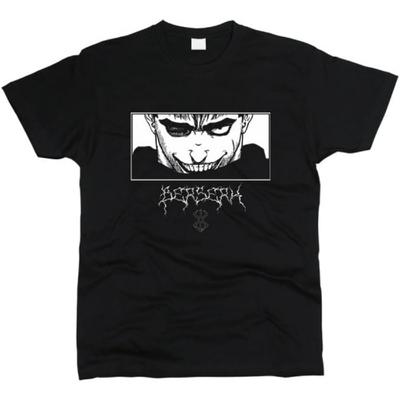 Аниме Берсерк Тяжелая хлопковая футболка Мужская