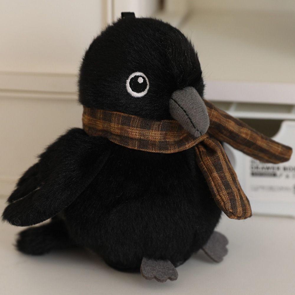 Cute Animal Bird Series Plush Toy Realistic With Magnets Parrot Plush Doll Crow Colorful Simulation Birds Toys Children Gift