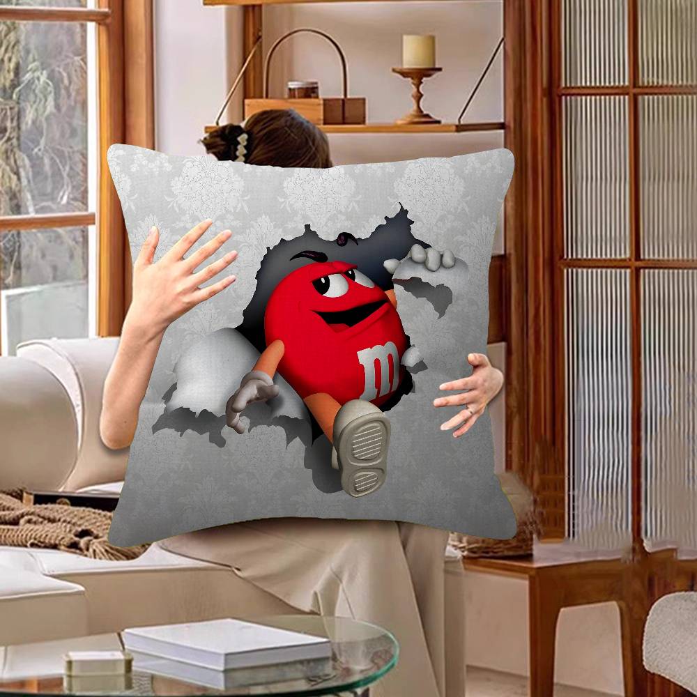 M&Ms Шоколадная Офисная Подушка Наволочка Автомобильная Подушка Чехол 45X45См Подушка под Пояс Диванная Подушка Чехол