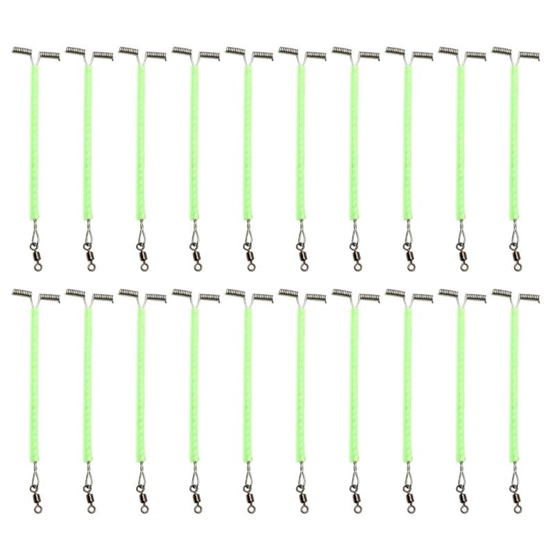 20 шт./набор Светящиеся трубки Рыболовные оснастки с вертлюжками качения Т-образный баланс 3-сторонний соединитель рычагов Изготовление лески Снасти