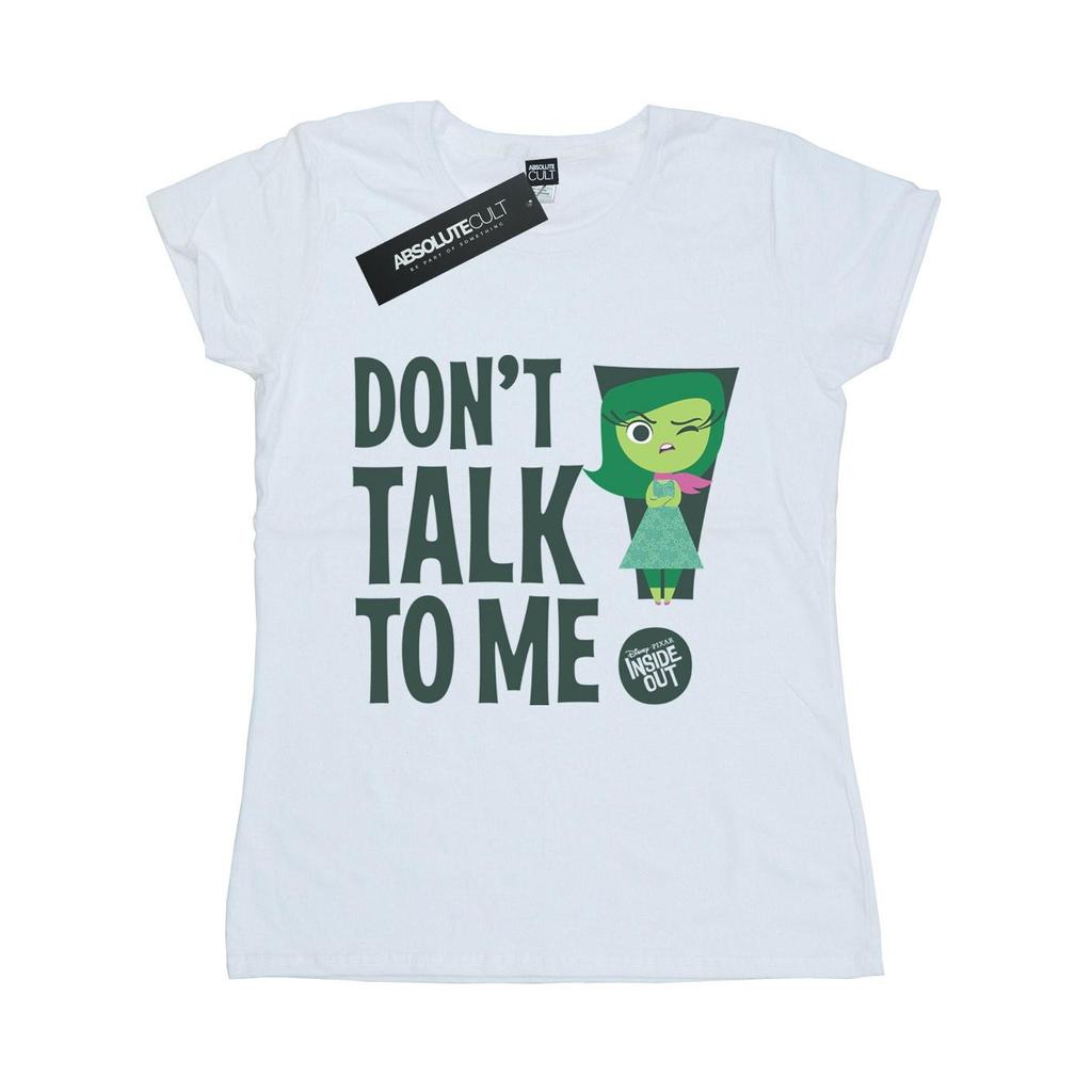 Disney Женская/женская хлопковая футболка-бойфренд наизнанку «Не говори со мной»