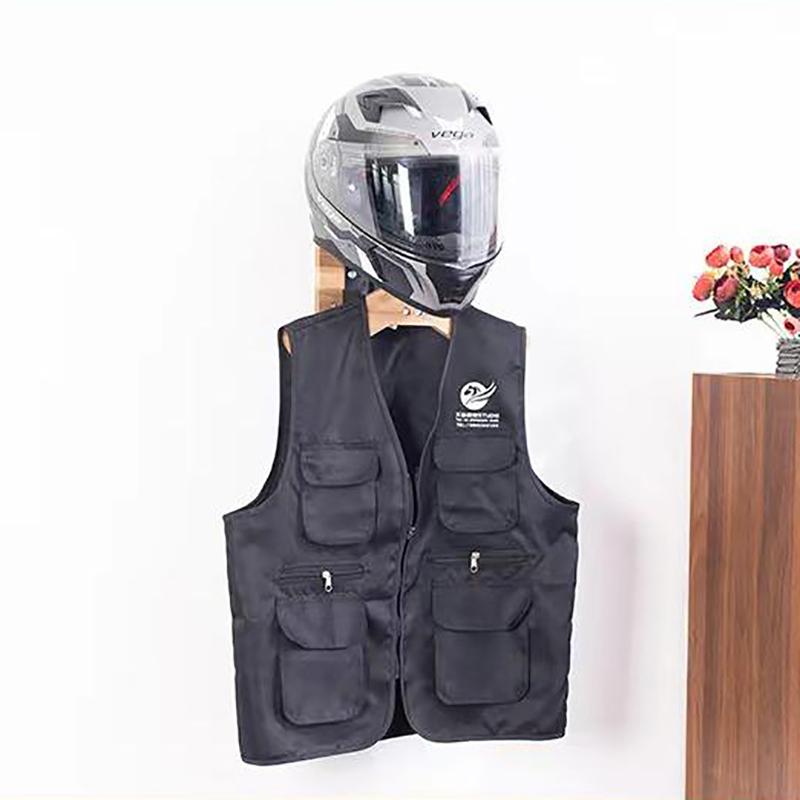 Стойка для шлема, настенное крепление, держатель для шлема мотоцикла, деревянная вешалка для велосипедного шлема с крючками, универсальная стойка для ключей для шлема