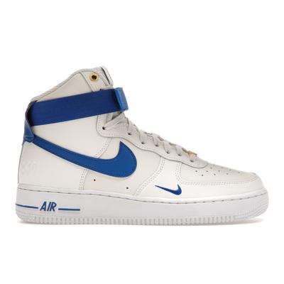 Air Force 1 High SE 40th Anniversary — женские кроссовки Sail Blue Jay кремово-белый металлик-золото DQ7584-100