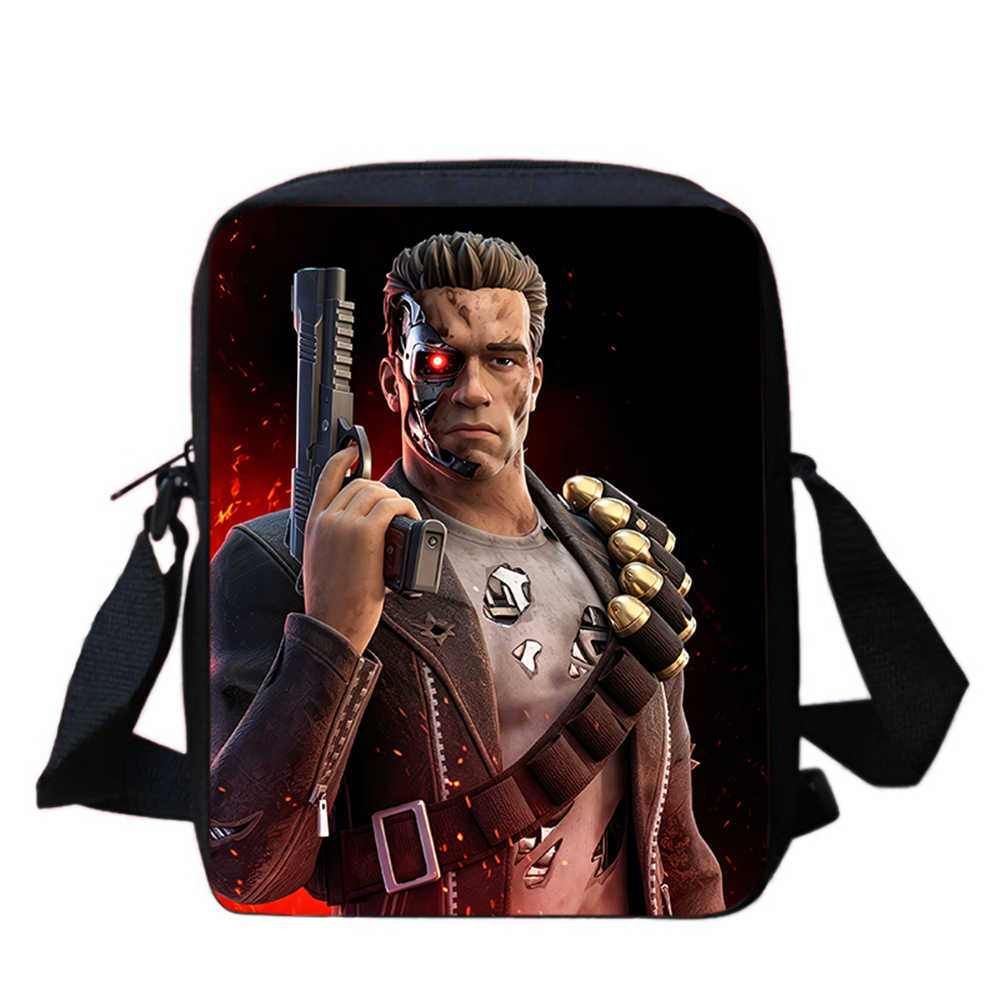 Милая мультяшная сумка через плечо Fortnite, Унисекс, Детская, Возраст 6-14 лет, Портативная, С принтом, Маленькая сумка для повседневного использования, Школы, Путешествий