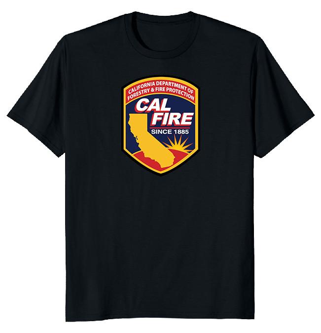 NEW LIMITED California Firefighter Novelty Heavy Cotton Tee