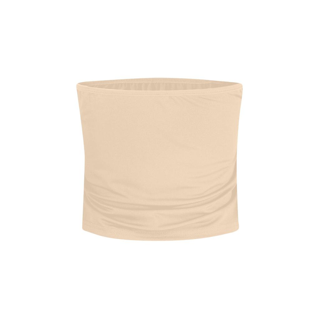 Женские топы-трубы без бретелек, укороченные топы, базовые бандо без рукавов с открытой спиной, милые летние наряды, сексуальные однотонные топы