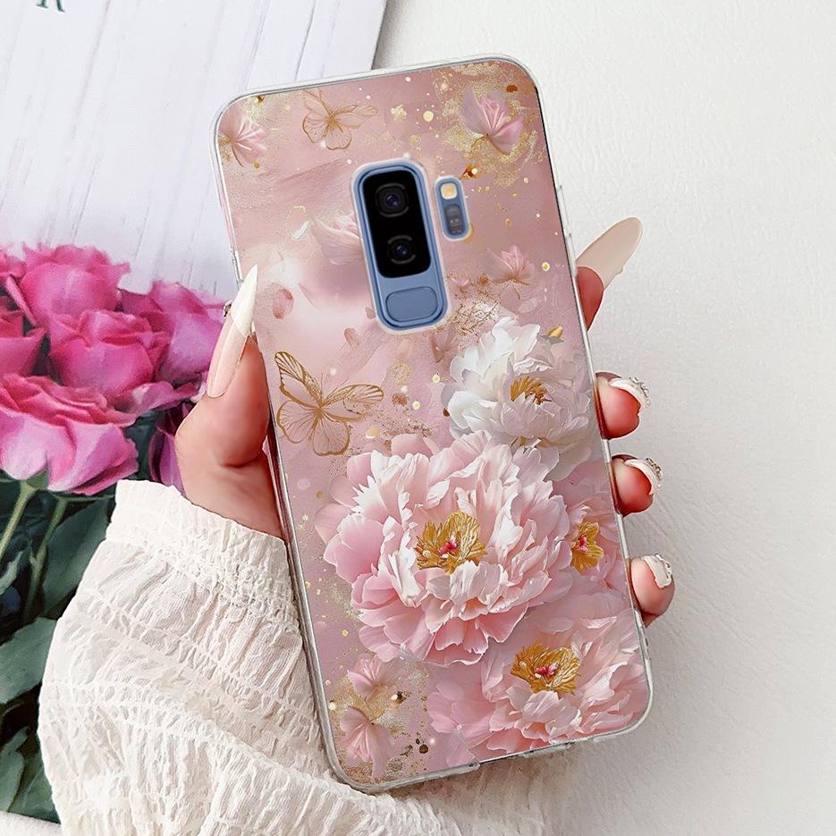 Чехол для Samsung Galaxy S9 SM-G960F Милый Кот Расписной Чехол Мягкий Тонкий Чехол для Телефона Для Samsung S9 Plus S 9 Galaxy S9+ SM-G965F Сумки