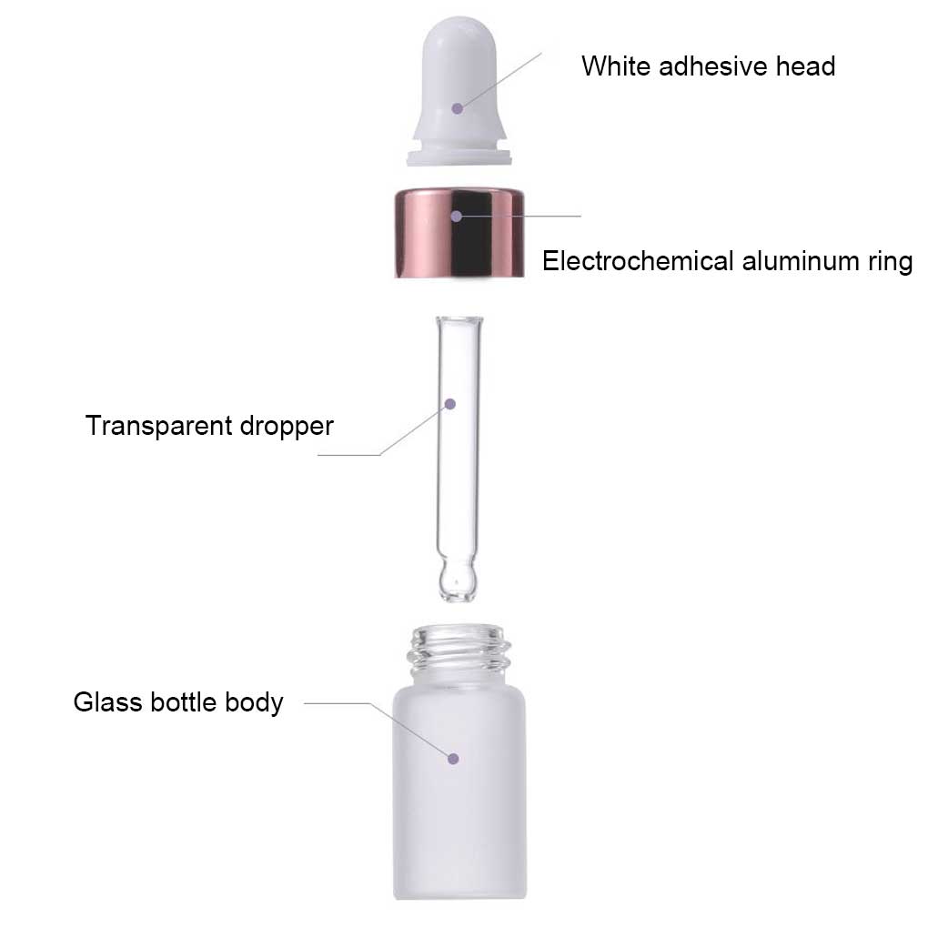 Dropper Bottle Essential Oil Bottles Jar with Pipette Universal Cosmetics Fragrance Dispenser Container for Home Outdoor