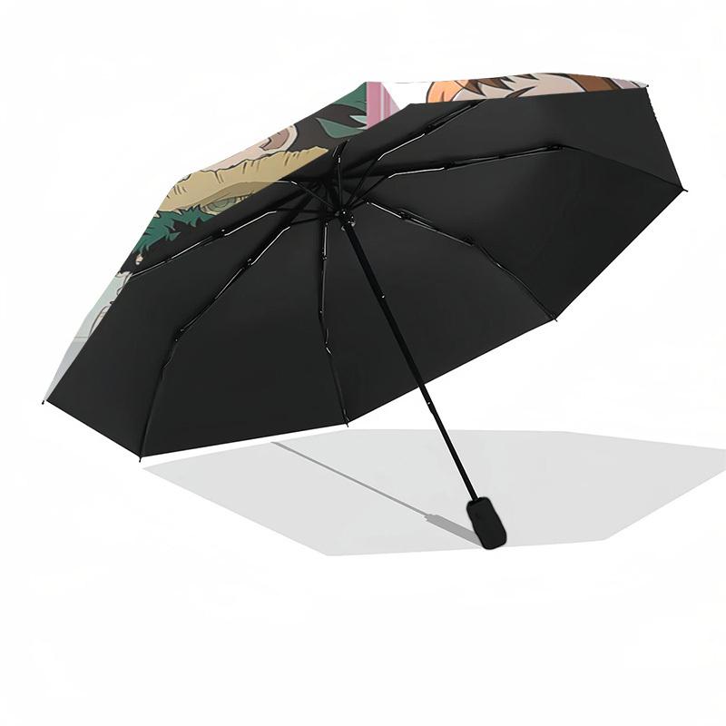 1pc My Hero Academia Anime Characters Automatic Opening Umbrella, Portable Folding Design with 8-Bone Iron Frame, Outdoor for Fans, Travelers, Everyda