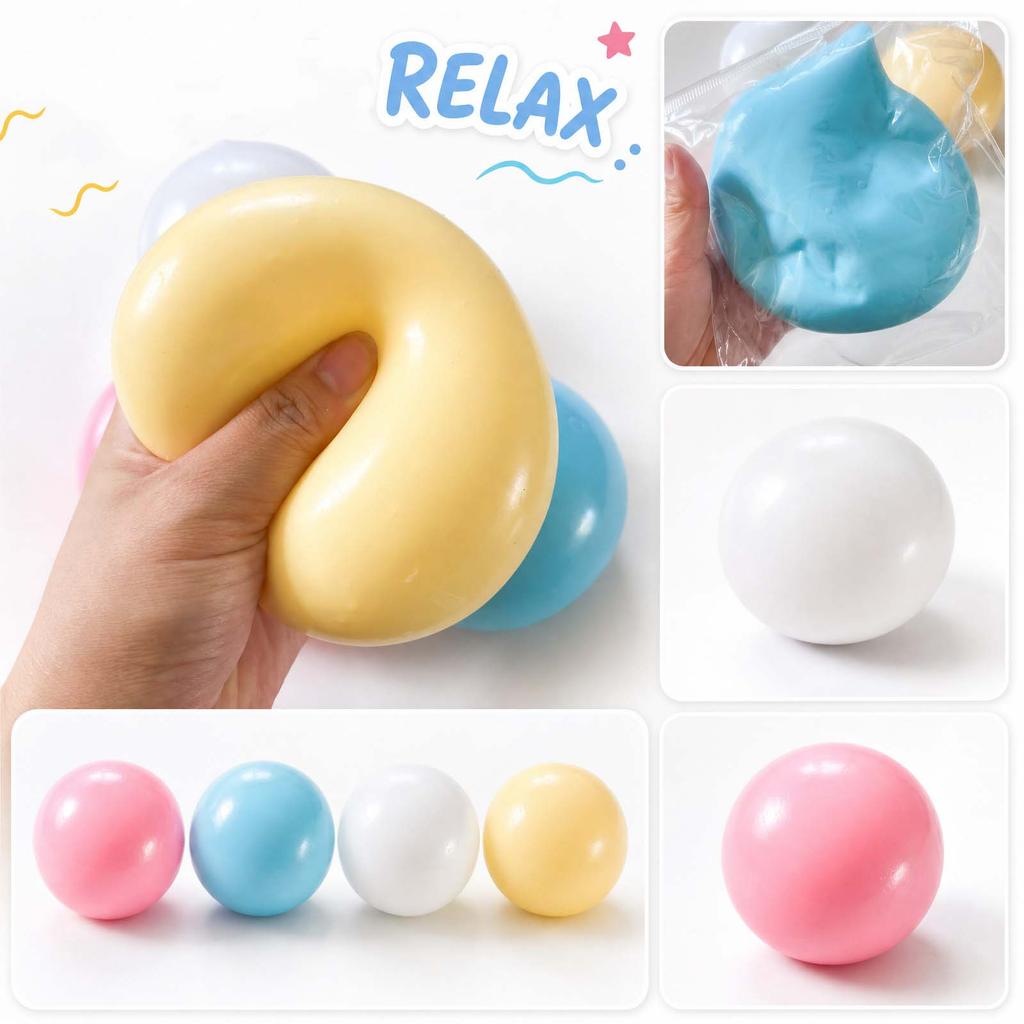 Large Size Stress Relief Squeeze Ball for Office Desk Hand Exercise and Relaxation Sensory Toy for Adults and Kids 10cm Soft Material