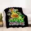 Zombie Plants Party Flannel Blanket-Soft and Suitable for Sofas,Beds,Offices,Travel,All Seasons,Great Gift for Holidays and Birthdays.