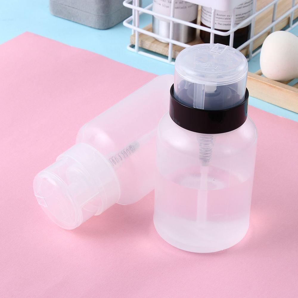 UV Gel Cleaner Manicure Clean Acetone Empty Bottle Nail Polish Remover Pump Dispenser Container