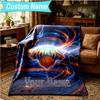 1PC Custom Name Blanket Knicks Logo Flannel blankets Patterns Throw Blanket All-Season Soft Gift for Couch, Bed, Camping, Birthday gifts