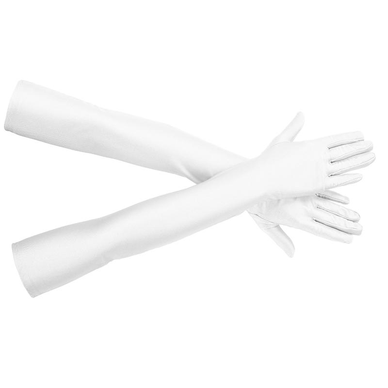 Высокоэластичные перчатки из спандекса для вечеринок, ночных клубов, свадеб, выступлений, черные перчатки