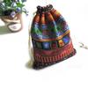 Drawstring Jewellery Gift Bags Bags Linen Bunt 1Pc Tribal Tribe Color Flax Pouches Accessories