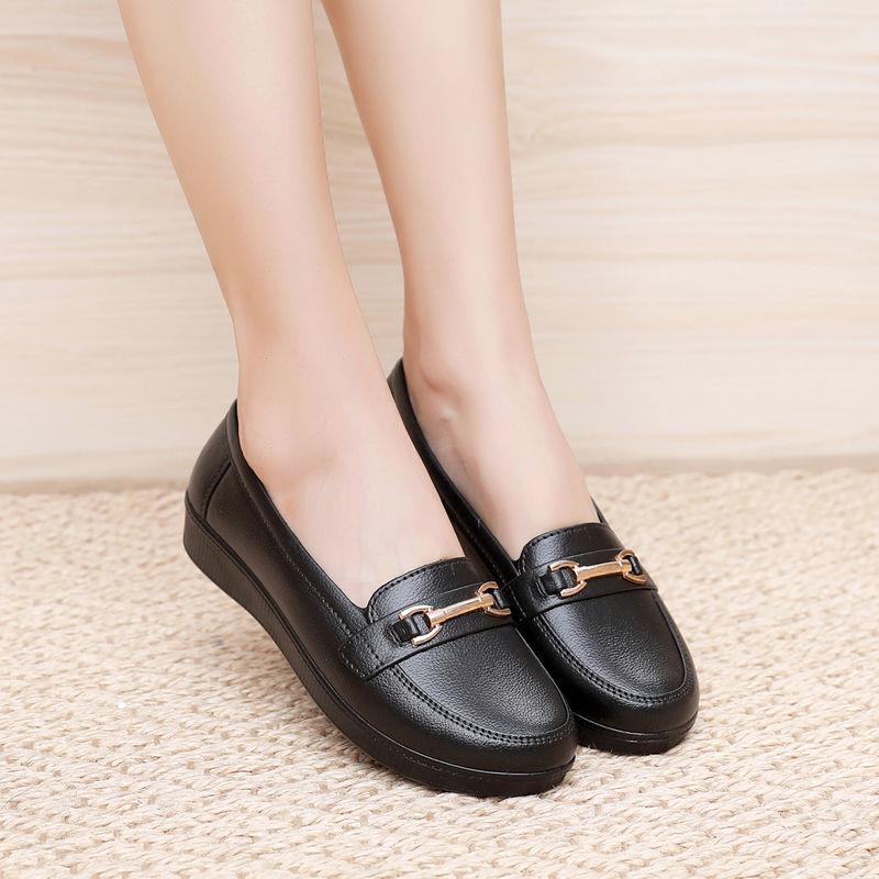 Женские резиновые сапоги с неглубоким носком, водонепроницаемые и нескользящие плоские резиновые сапоги для женщин, износостойкая рабочая обувь для весны и осени