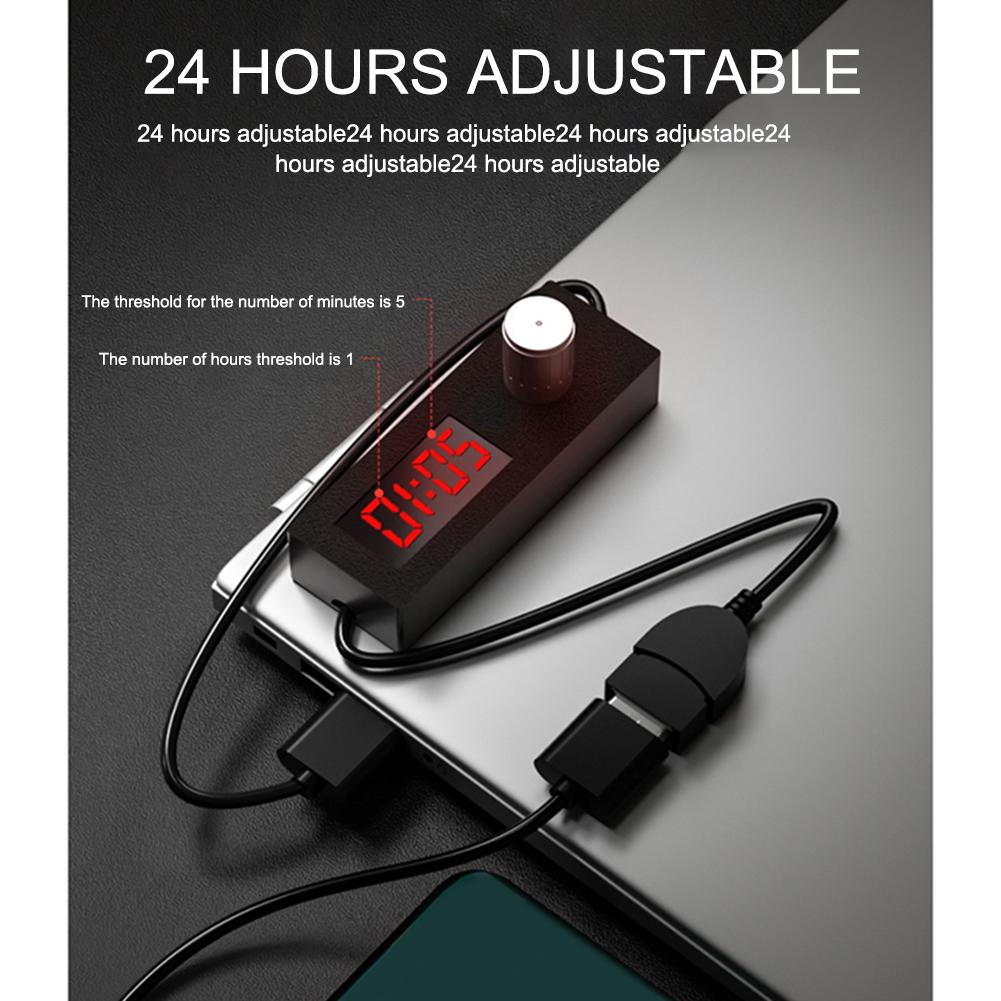 Автоматический USB-таймер обратного отсчета с функцией отключения питания, с регулируемым 24-часовым таймингом, для аквариума и управления бытовыми приборами
