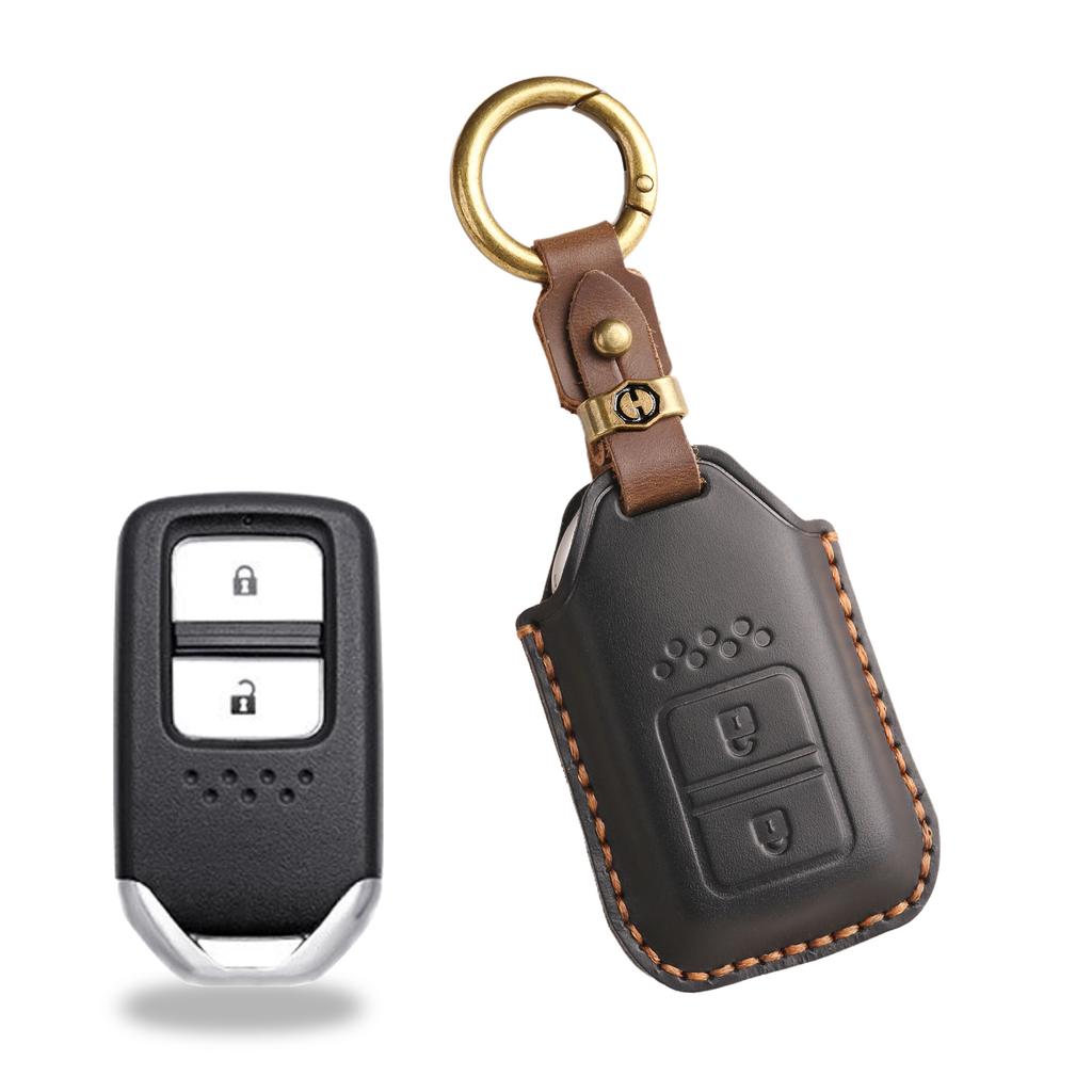 Ретро чехол для ключа подходит для кожаного чехла для ключа Honda CRV Lingpai XRV 10-го поколения Civic Accord Crown Fit.