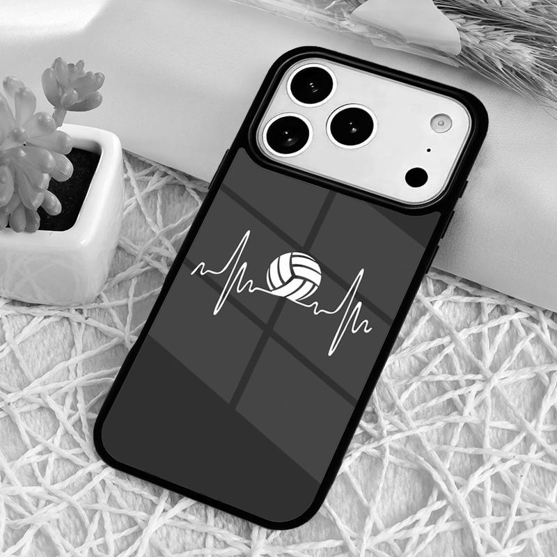 Sports Love Volleyball Shockproof Phone Case for iPhone 17 Air 16e 15 11 12 14 13 Pro Max Cover Coque