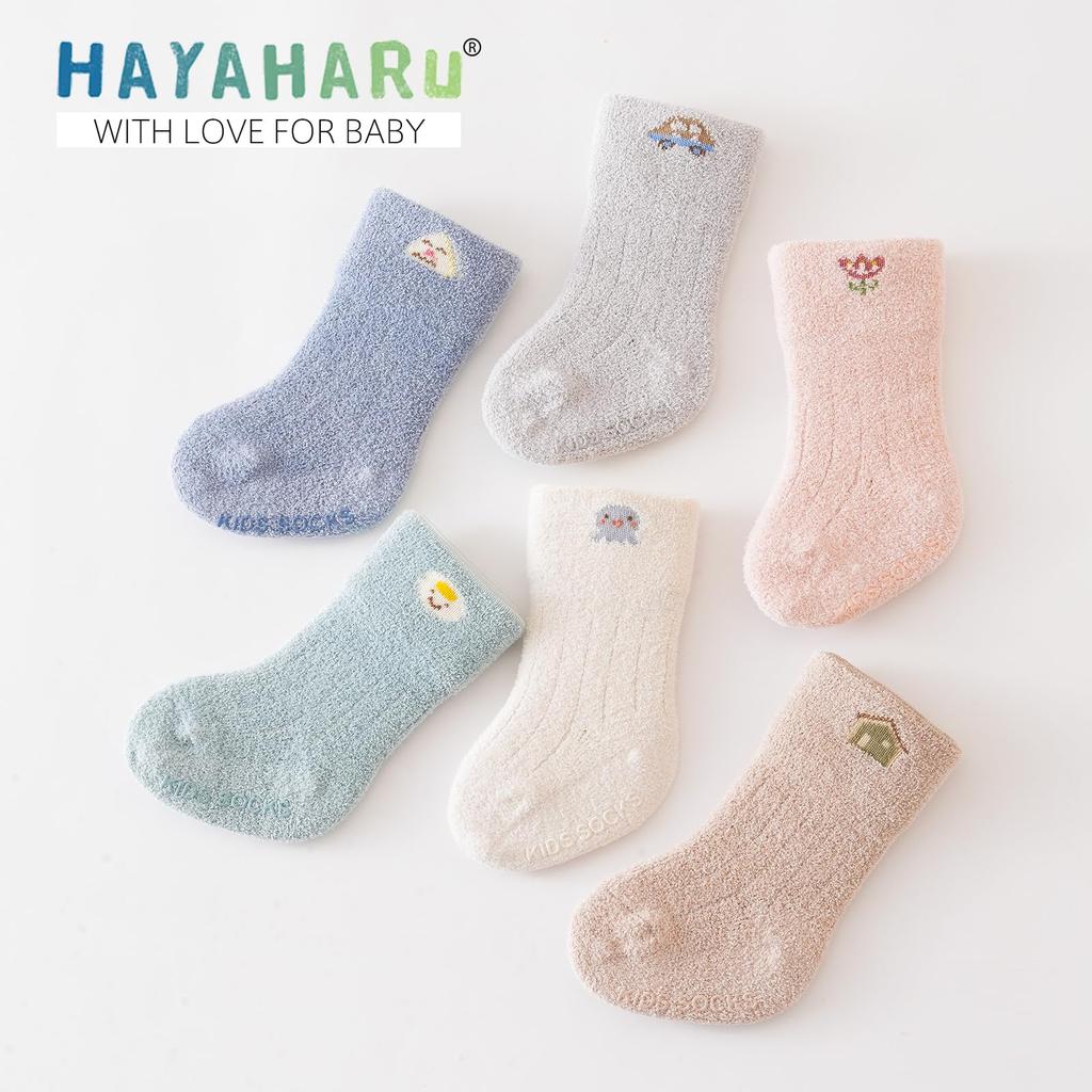 Baby Winter Warm Baby Fluffy Room Cold Protection Soft and Baby 5 Pairs Years Old [HAYAHARU] Socks, Socks, Socks, Warm, Socks, Children's Socks,