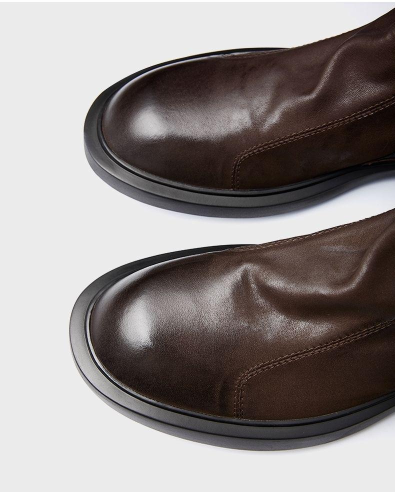 Винтажные ботинки Мартин - Мужской британский стиль, Верхний слой коровьей кожи, Легкие низкие, Красивая осенне-зимняя модель