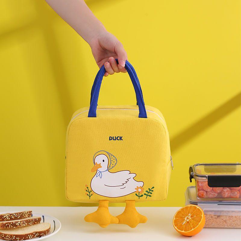 Сумка для обеда Симпатичная сумка для ланча Box Bento Tote Изолированная сумка Bento для студентов-работников