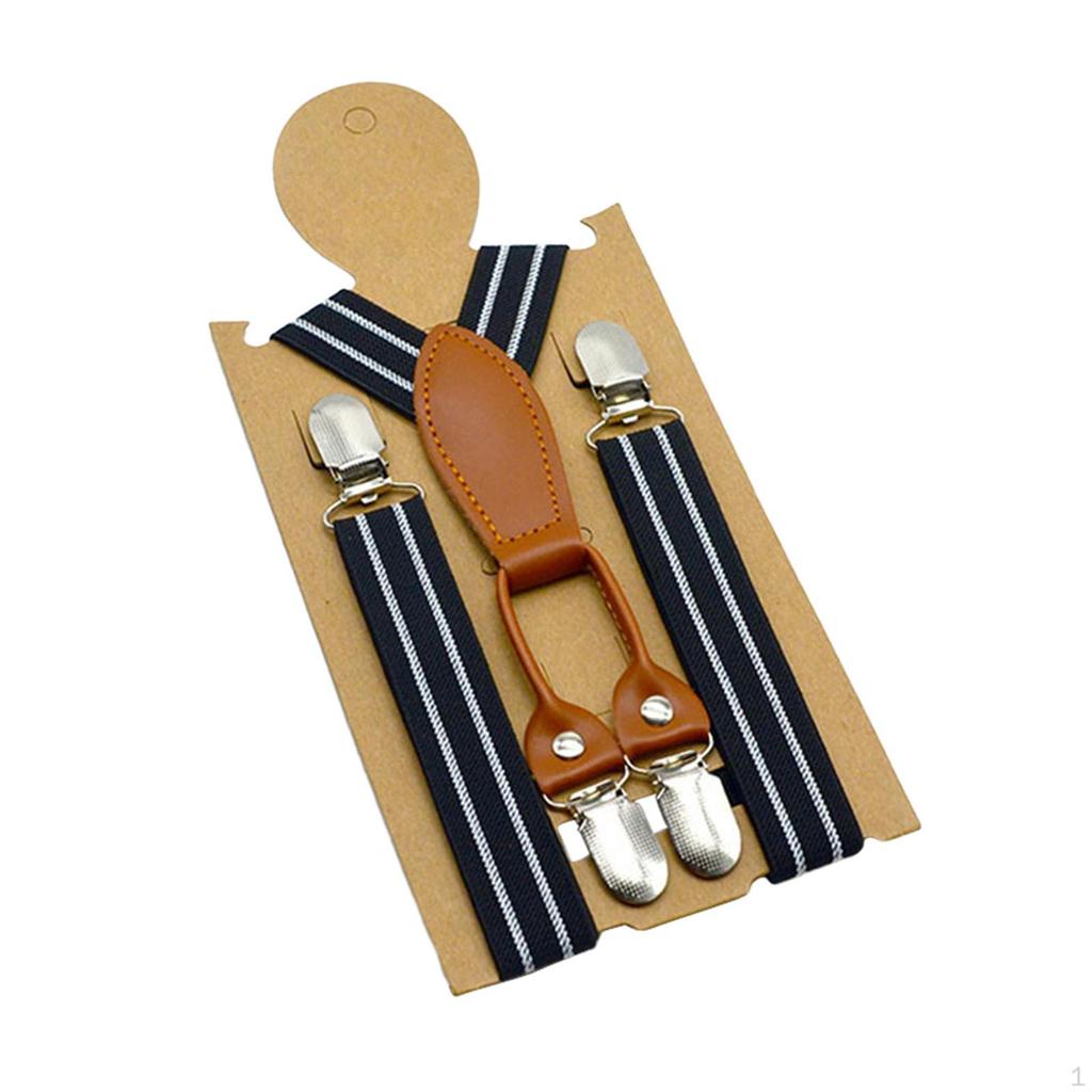 Детские подтяжки, регулируемые подтяжки Y-образной формы, 3 зажима, сверхпрочные эластичные ремни, подтяжки для смокинга, брюки