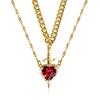 Fashionable Heart and Swords Necklace Adjustable Chain Neckchain Trendy Couple Jewelry for Daily Wear or Parties,