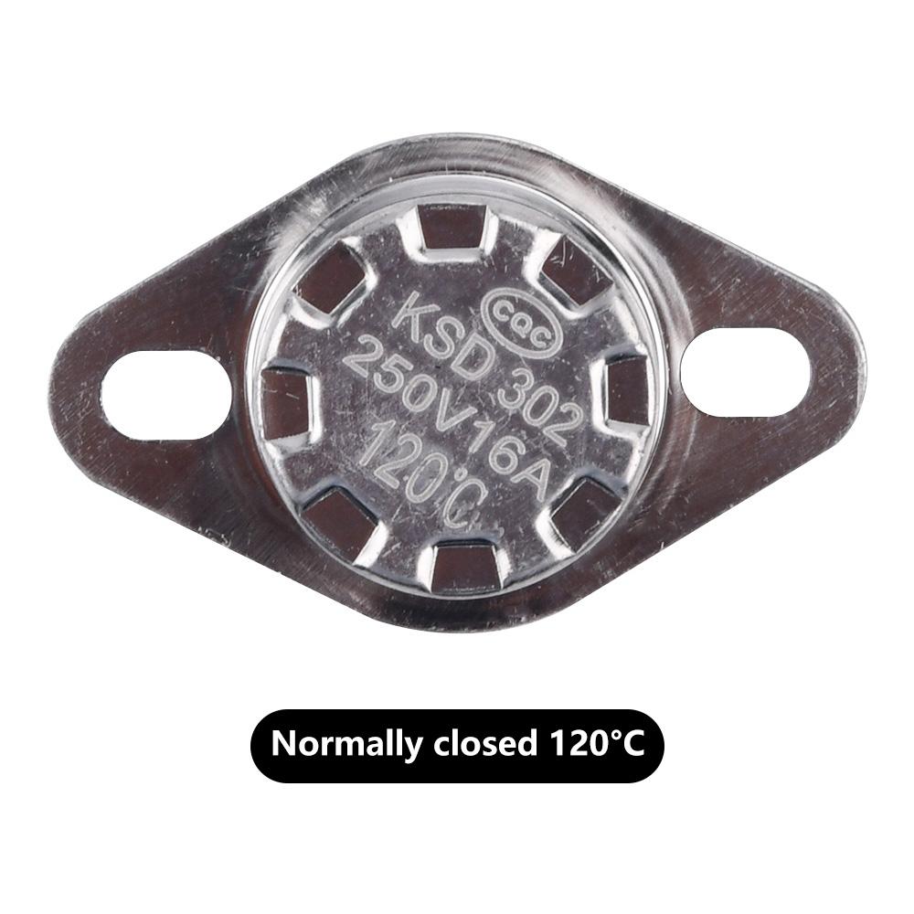 Керамический Термостат Термостат KSD302 50C~150C 16A 250V NC Нормально Замкнутый Термовыключатель 50C 80C 100C 120C 150C