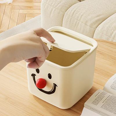Творческий Джокер Улыбающееся Лицо DIY Большая Емкость Пресс Крышка Мусорное Ведро Студенческое Общежитие Гостиная Ванная Комната Настольный Мусорное Ведро