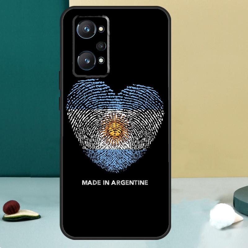 Флаг Аргентины Для Realme 14 13 Pro Plus 10 11 12 GT 5 6 6T GT7 Pro C61 C55 C53 C51 C21Y C25S C75 C67 Чехол