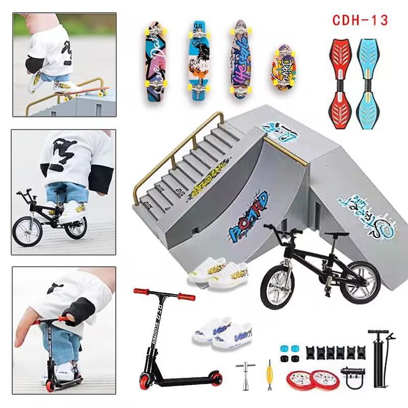 Finger Skateboarding Ramp Set Skatepark Finger Bike Scooters Scooters