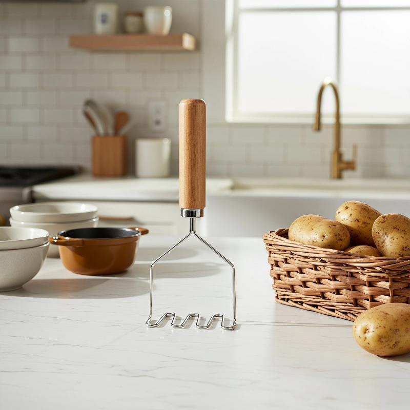 Stainless Steel Mud Press Masher Multifunctional Baby Food Puree Juice Maker for Homemade Infant Fruit Veggie Mash Cooking