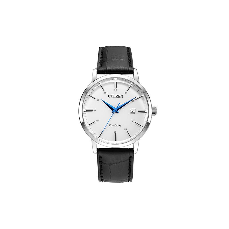 Citizen Серия Eco-Drive, корпус из нержавеющей стали с питанием от света, маленькая синяя стрелка, модные водонепроницаемые для бизнеса, кварцевые с питанием от света, lea BM7461-18A